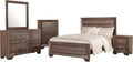 Coaster Home Furnishings Kauffman Transitional 5-Piece Bedroom Set Queen Size Panel Bed Frame 54-inch Headboard Washed Taupe 204191Q-S5