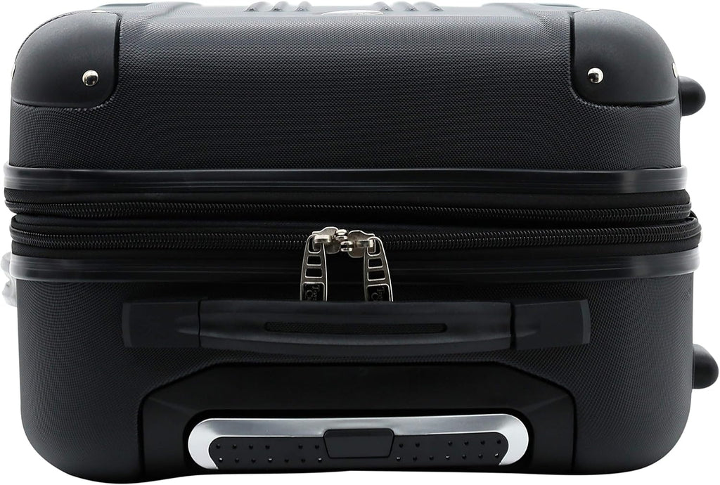 Travelers Club Chicago Hardside Expandable Spinner Luggage, Black, 5 Piece Set