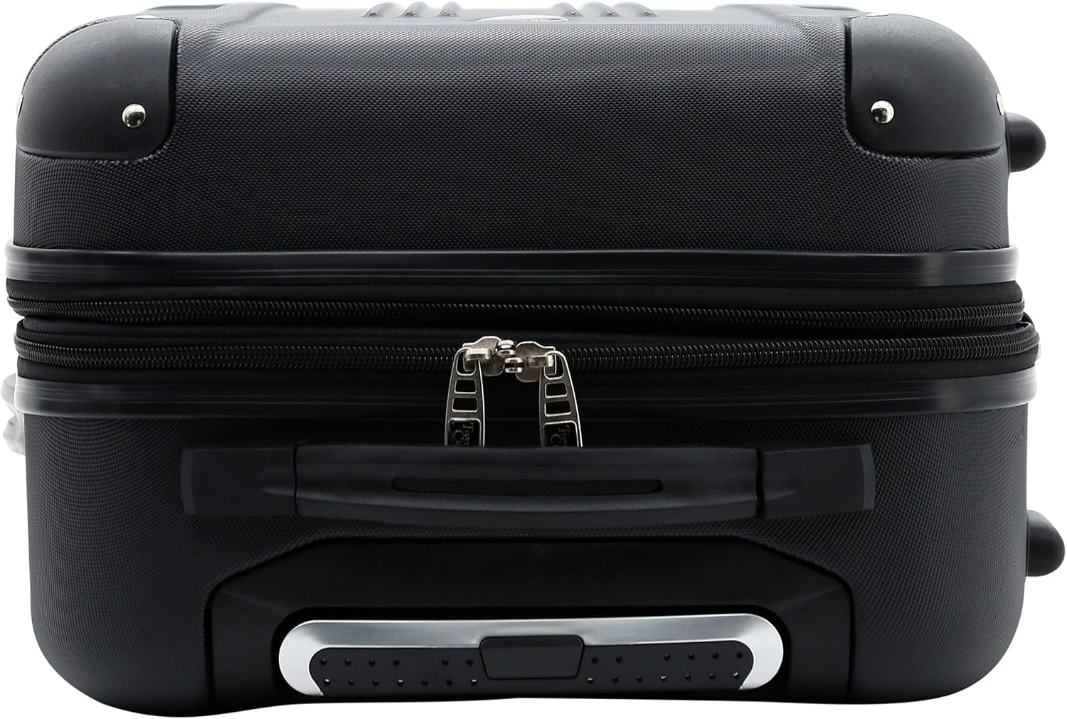 Travelers Club Chicago Hardside Expandable Spinner Luggage, Black, 5 Piece Set