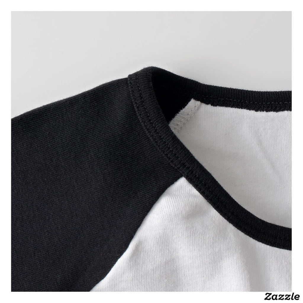 Zengshabi Women's Trolls Snack Pack 3/4 Sleeve Raglan T ShirtsBlack
