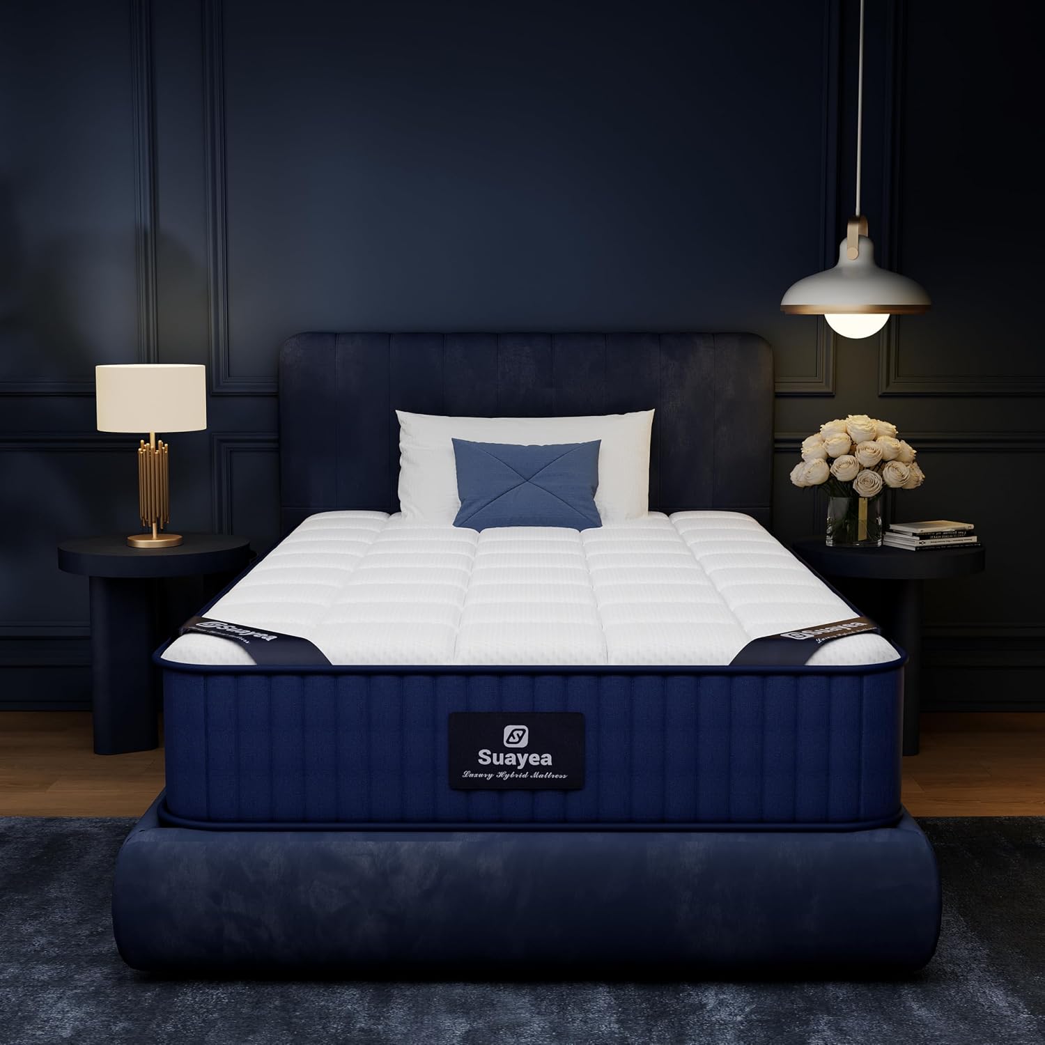 Twin XL Mattress 8 inch, Hybrid XL Twin Mattress in a Box, Twin XL Memory Foam Mattress Cooling Gel with Pocket Springs, Luxury Mattress Twin XL for Pressure Relief, CertiPUR-US, Medium Firm