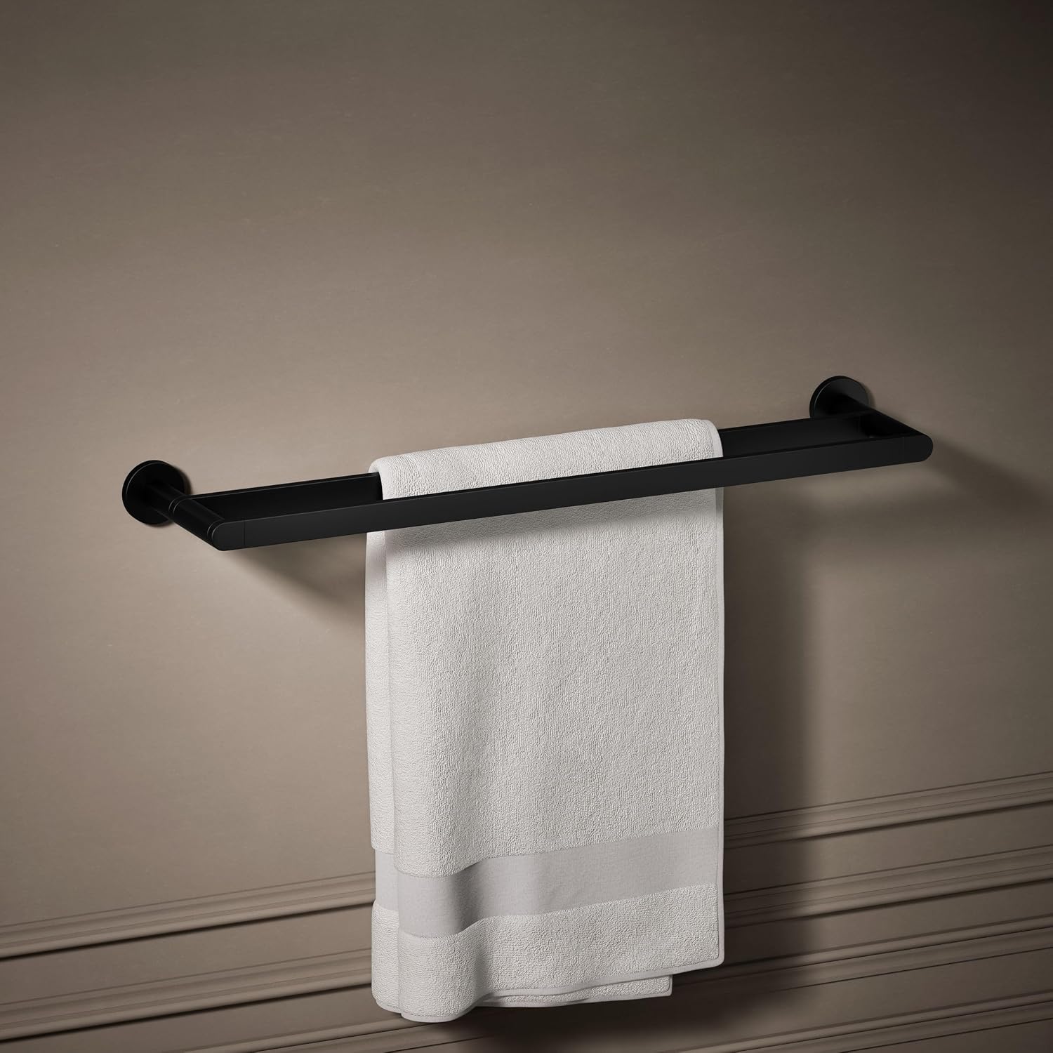 Kohler 73144-BL Composed® 24' Double Towel bar, Matte Black