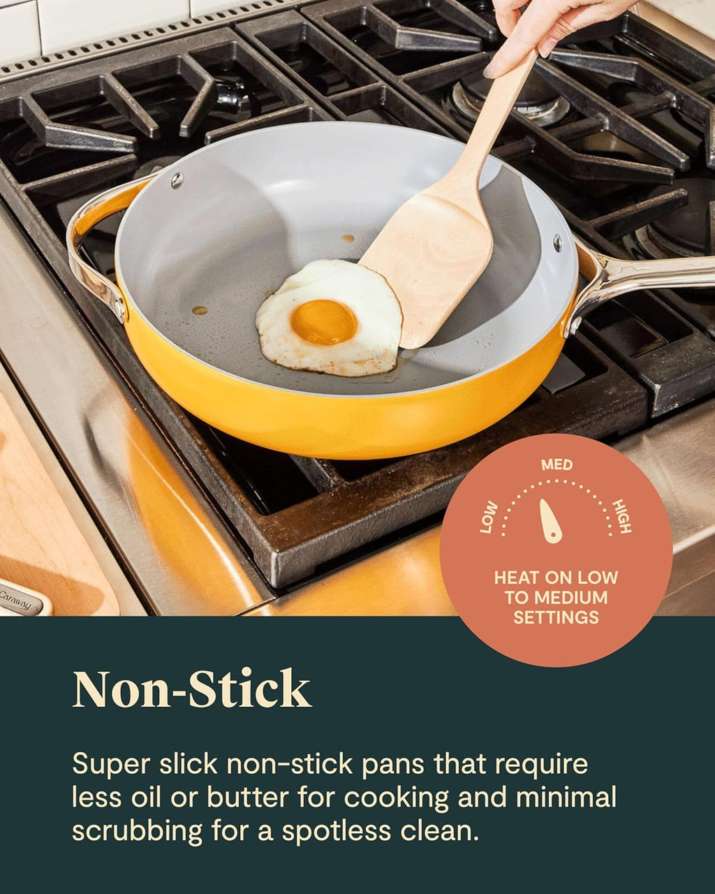 Caraway Non-stick Ceramic Cookware Set (12 Piece) Pots, Pans, Lids and Kitchen Storage - PFAS & PFOA Free - Oven Safe Pan Set & Compatible with All Stovetops - Black