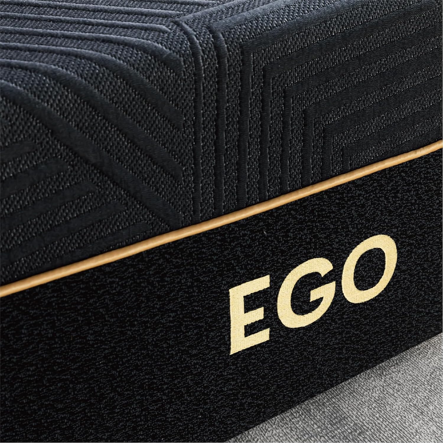 EGOHOME 14 Inch Twin Memory Foam Mattress for Back Pain, Cooling Copper Gel Bed in a Box, Foam Made in USA, CertiPUR-US Certified, Therapeutic Medium Firm, Daybed 38x75x14 Black