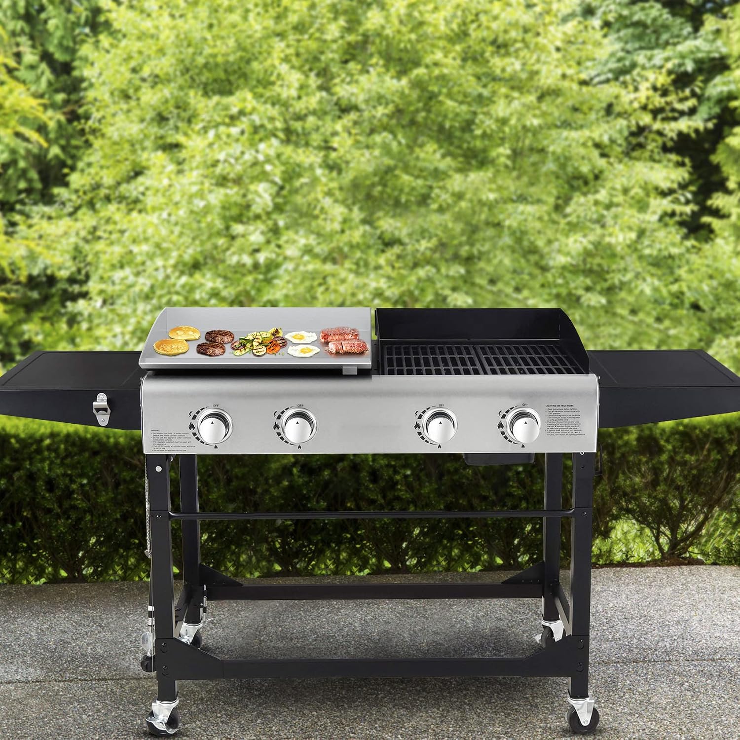 Stanbroil Stainless Steel Griddle Top for Royal Gourmet GD401 GD402 GD403 Grill and Griddle Combo