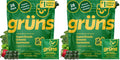 Gruns Adult Super Greens Multivitamin Gummies, Superfood Gummy Vitamins for Women and Men with Spirulina, Chlorella, Adaptogens & Prebiotic Fiber for Digestive Health (28 Count) (Pack of 2)