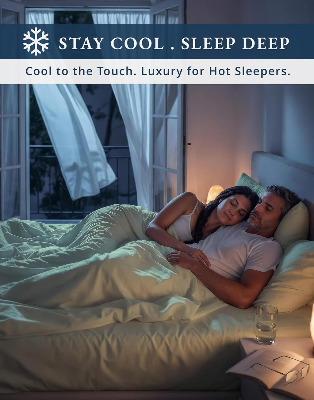 100% Egyptian Cotton King Size Sheets Set – Luxury 1000 Thread Count Buttery Soft & Durable Christmas Sheets King Size, Sateen Winter Sleep Comfort, Snug Fit 15' Deep Pocket, Hotel Comfort - Mineral