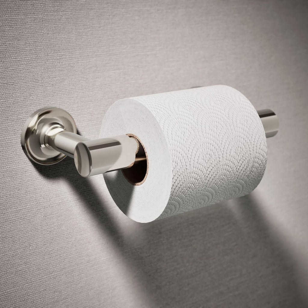 KOHLER 14377-SN Purist® Pivoting Toilet Paper Holder, Vibrant Polished Nickel