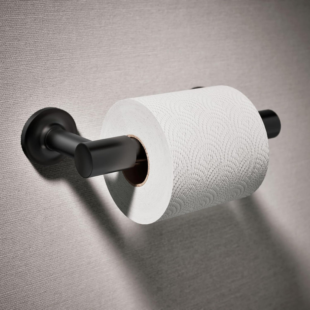 KOHLER 14377-BL Purist® Pivoting Toilet Paper Holder, Matte Black