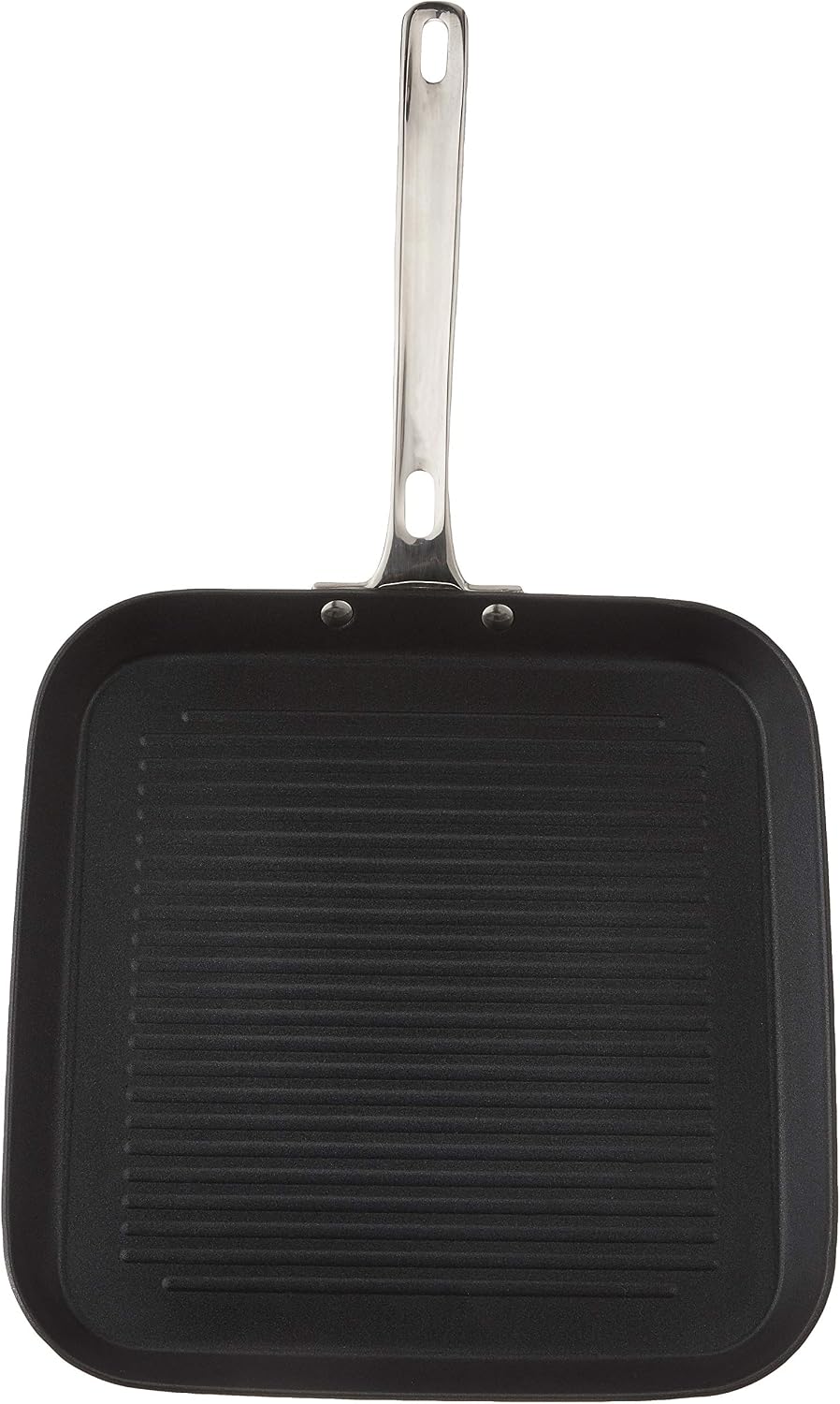 Viking Contemporary 3-Ply Non Stick Griddle Pan, 11 Inch Stainless Steel Nonstick Grill Pan, Dishwasher and Oven Safe, Induction Ready, Black