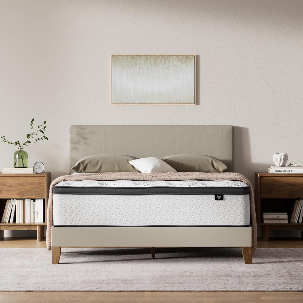 Signature Design by Ashley Chime Hybrid California King 12' Mattress with Gel Memory Foam, Medium Firm, Pressure Relief, Fiberglass Free Mattress in a Box
