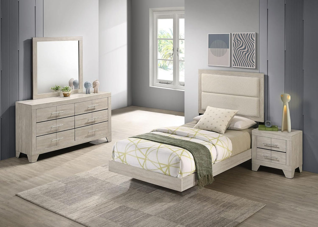 Coaster Home Furnishings Trenton 4-Piece Twin Bedroom Set Rustic Cream 225061T-S4