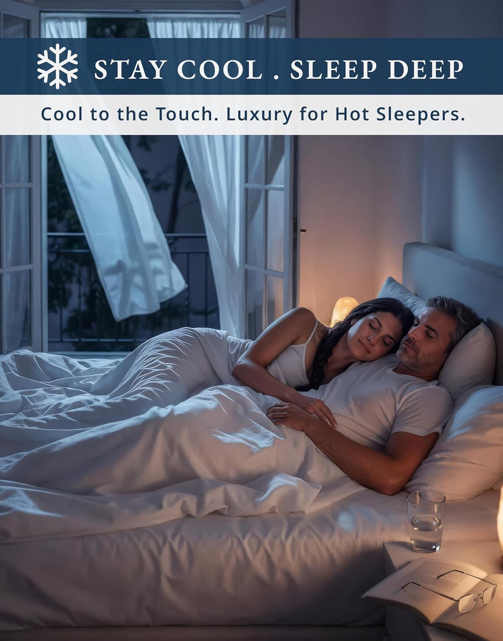 LANE LINEN 100% Egyptian Cotton Split King Bed Sheets for Adjustable Beds Soft & Comfy Luxury Hotel Style Thick Split King Sheet Set - 1000 Thread Count, Fully Elasticized Reinforsed Seams - White