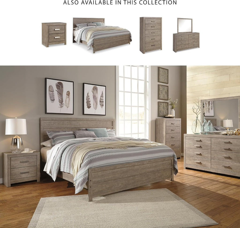 Signature Design by Ashley Culverbach Scandinavian 6 Drawer Dresser, Weathered Gray