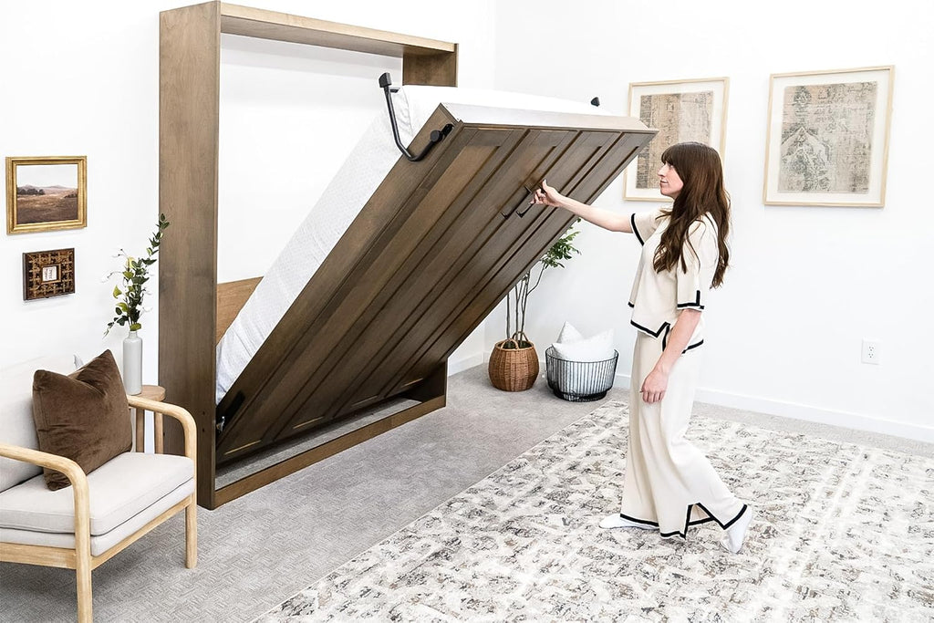 Wilding Wallbeds Murphy Bed Mechanism Hardware Kit (Universal Size Fits King, Queen, Full, & Twin) Spring Lift, Heavy Duty Powder-Coated Steel Vertical Wall Mount, DIY Wallbed, Supports Up to 2,000lbs