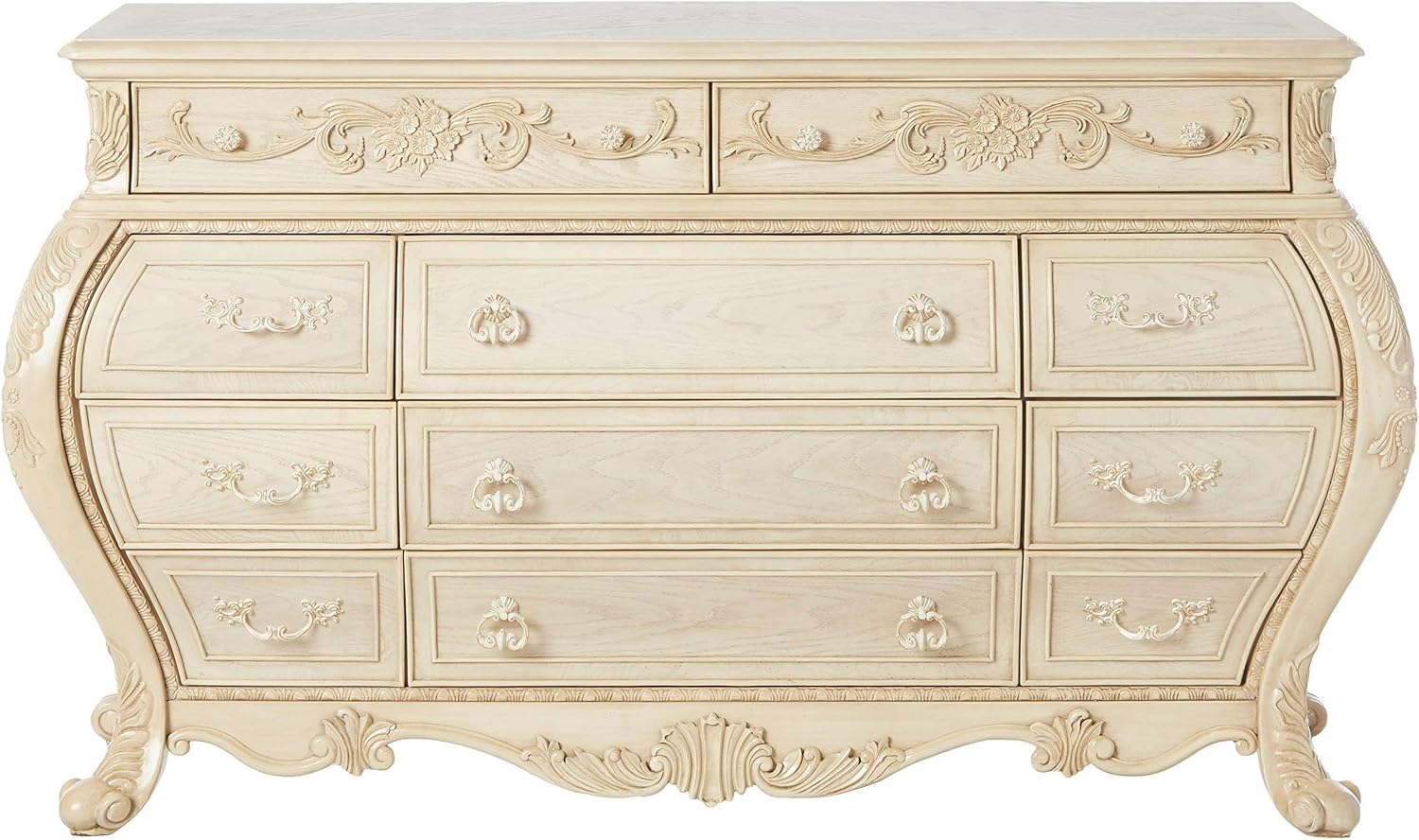 Acme Ragenardus 11 Drawers Dresser in Antique White