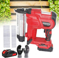 Brad Nailer Cordless Stapler for DIY Project of Upholstery, 2 in 1 Electric Nail Gun/Staple Gun with 18ga Nails/Staples, Gloves&1 Battery, Can Be Driven Single Or Continuously,red