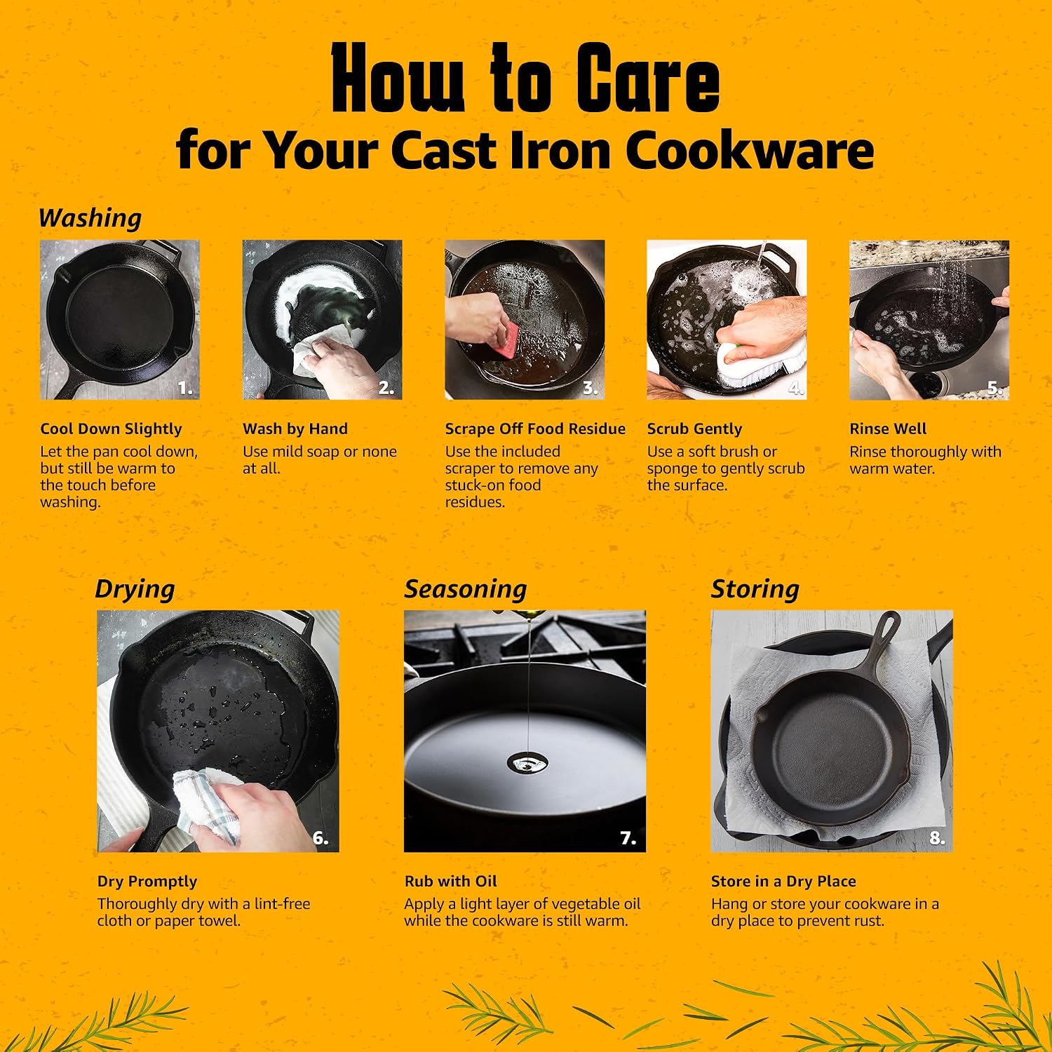HeroFiber Cast Iron Reversible Grill/Griddle Set with Press, Scraper & Mitts - Pre-Seasoned, Non-Stick - 16.75'' x 9.5'' - Gas Stove, Grill, Camping, Outdoors, Black, OG7-18