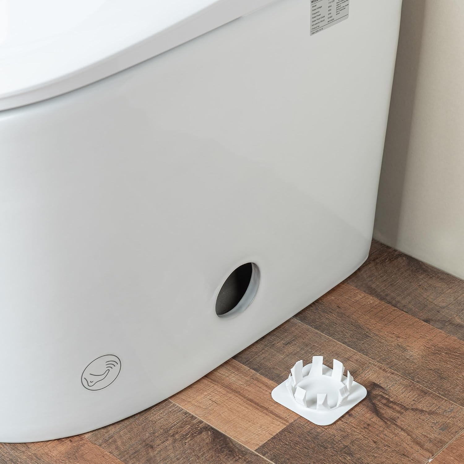 WOODBRIDGE GT100 Smart Toilet,Auto Open/Close Lid, Foot Sensor,Auto Flush, Heated Seat & Fragrance System, ADA Height, Easy Installation, without Bidet