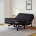 MLILY EGOHOME Full Size Adjustable Bed Frame and 14 inch Memory Foam Mattress, Wireless Remote Adjustable Bed Base with 12' Adjustable Legs and Head and Foot Incline, Zero Gravity, Easy Assembly