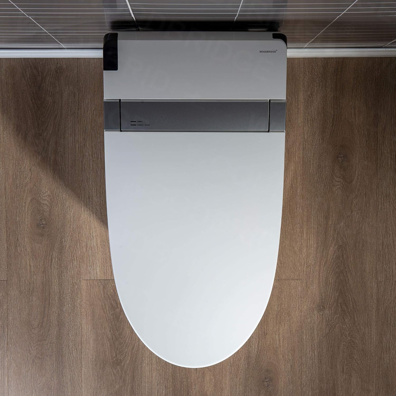 WOODBRIDGE B0960S Auto Flush, Auto Open & Auto Close, 1.28 GPF Single Flush Toilet with Intelligent Smart Seat and Wireless Remote Control, Chair Height