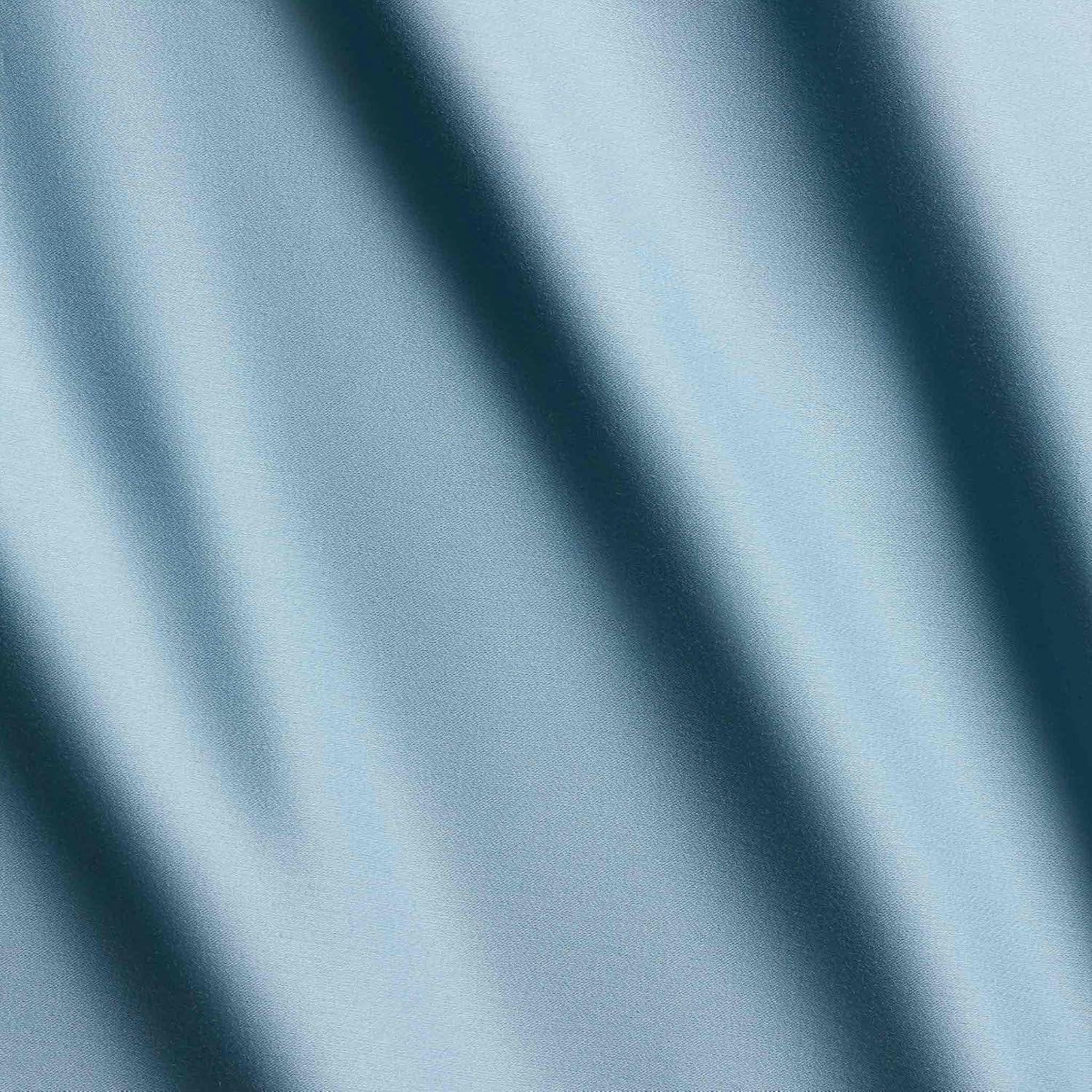 Brooklinen Luxury Sateen 4 Piece Sheet Set - 100% Cotton Bed Sheets, Soft & Durable Full Size Sheets Set in Storm Blue, Oeko-TEX Certified Bedding Set, 1 Fitted Sheet, 1 Flat Sheet, 2 Pillowcases