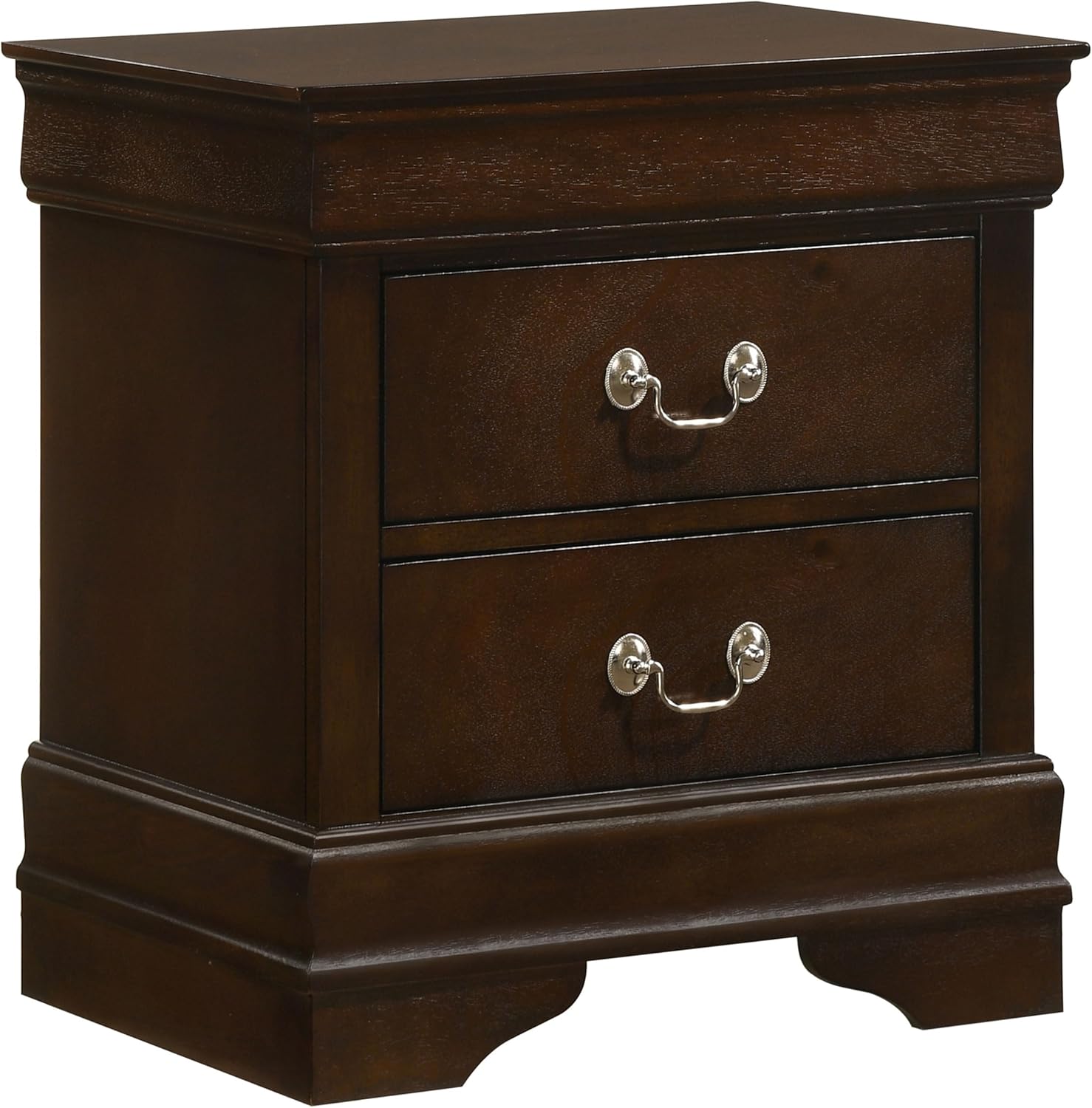 Coaster Home Furnishings Louis Philippe 5-piece Bedroom Set Queen Size Traditional Wooden Sleigh Bed Frame 47-Inch Panel Headboard Nightstand Dresser Mirror and Chest Cappuccino Brown 202411Q-S5
