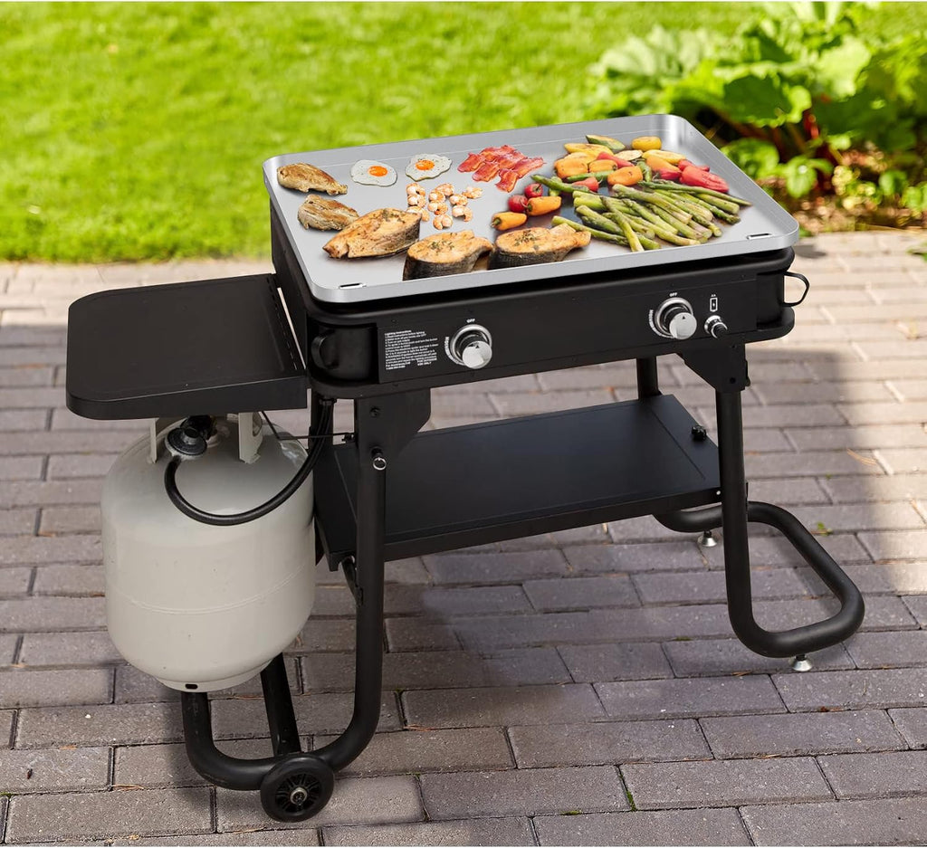 Stanbroil Stainless Steel Griddle Top for Cuisinart CGG-0028 28' 2-Burner Propane Gas Grill, 28 Inch Griddle Replacement Top with Dual Grease Management System