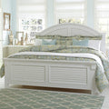 Liberty Furniture Industries Summer House I King Panel Bed, White, W82 x D88 x H60