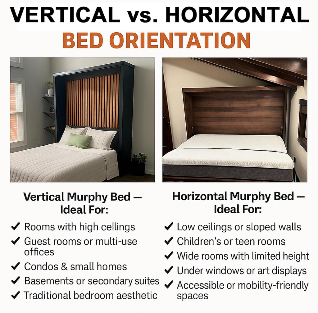 Murphy Bed Full Size DIY Hardware Kit – Horizontal Wall Bed Kit | Full Double Murphy Bed Frame - Made in USA - Easy DIY Full Murphy Bed Hardware Kit - Hide Away Bed - Space Saving Pull Down