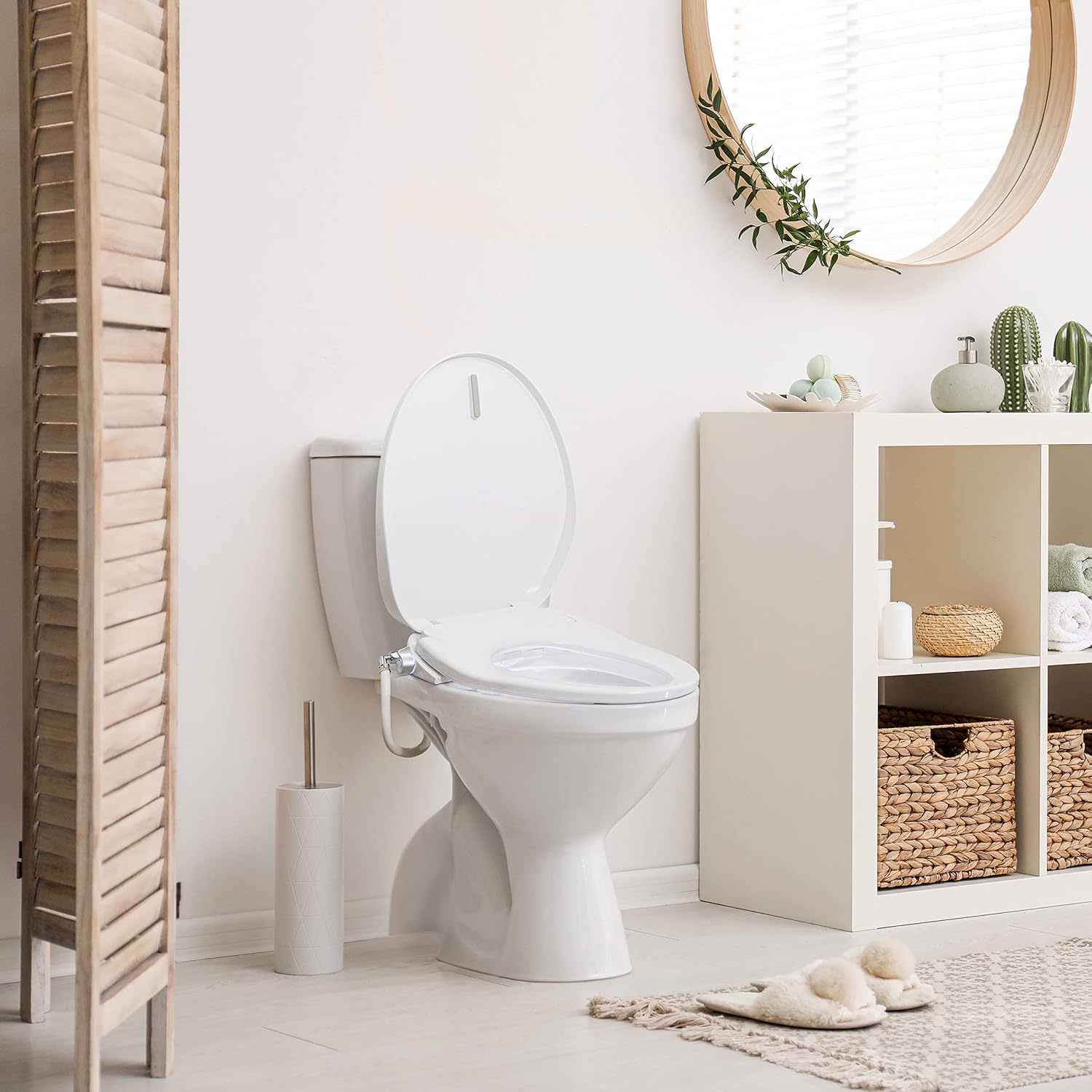 BidetMate 700 Series Electric Bidet Smart Toilet Seat with Side Knob Control, Instant Heated Water and Seat, Heated Toilet Seat with Bidet, Fits Elongated Toilets