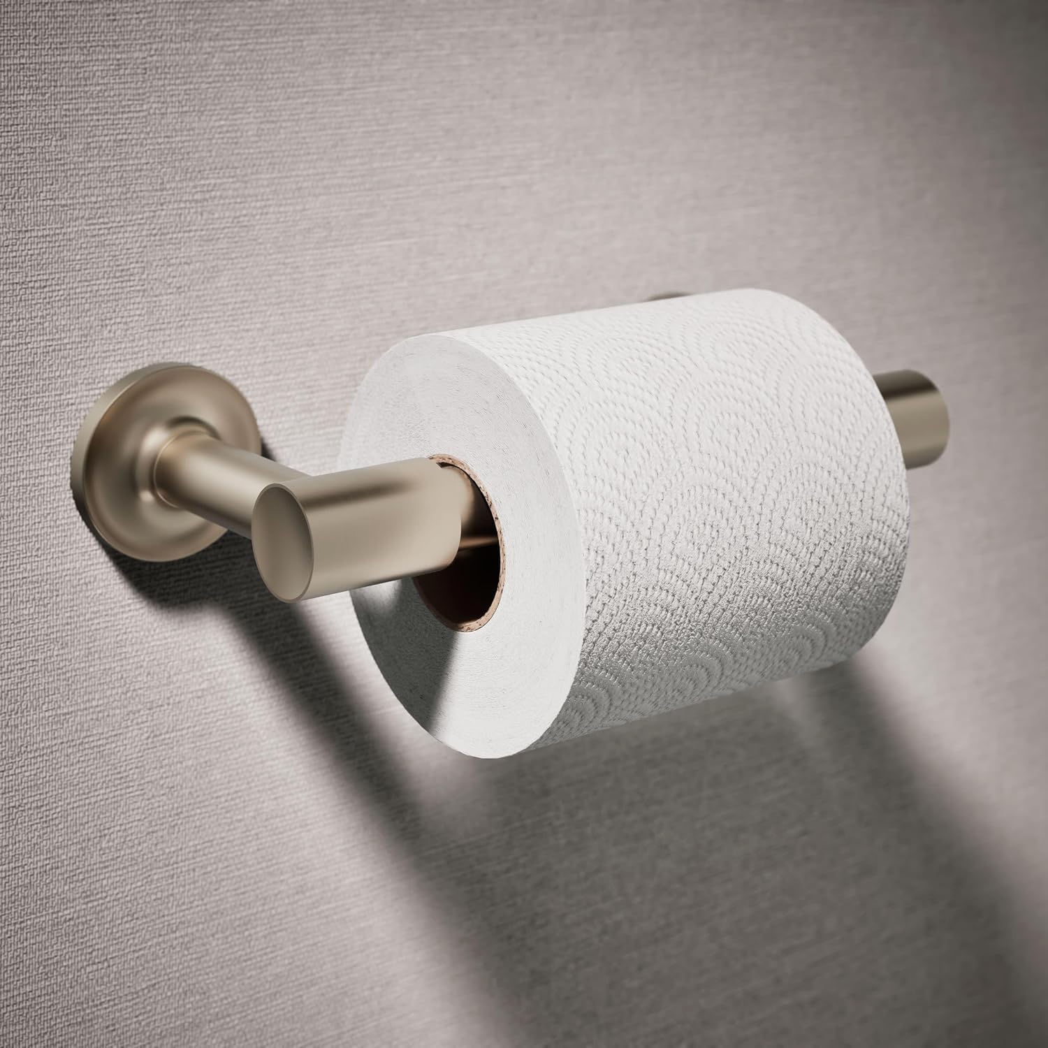 KOHLER 14377-BV Purist® Pivoting Toilet Paper Holder, Vibrant Brushed Bronze