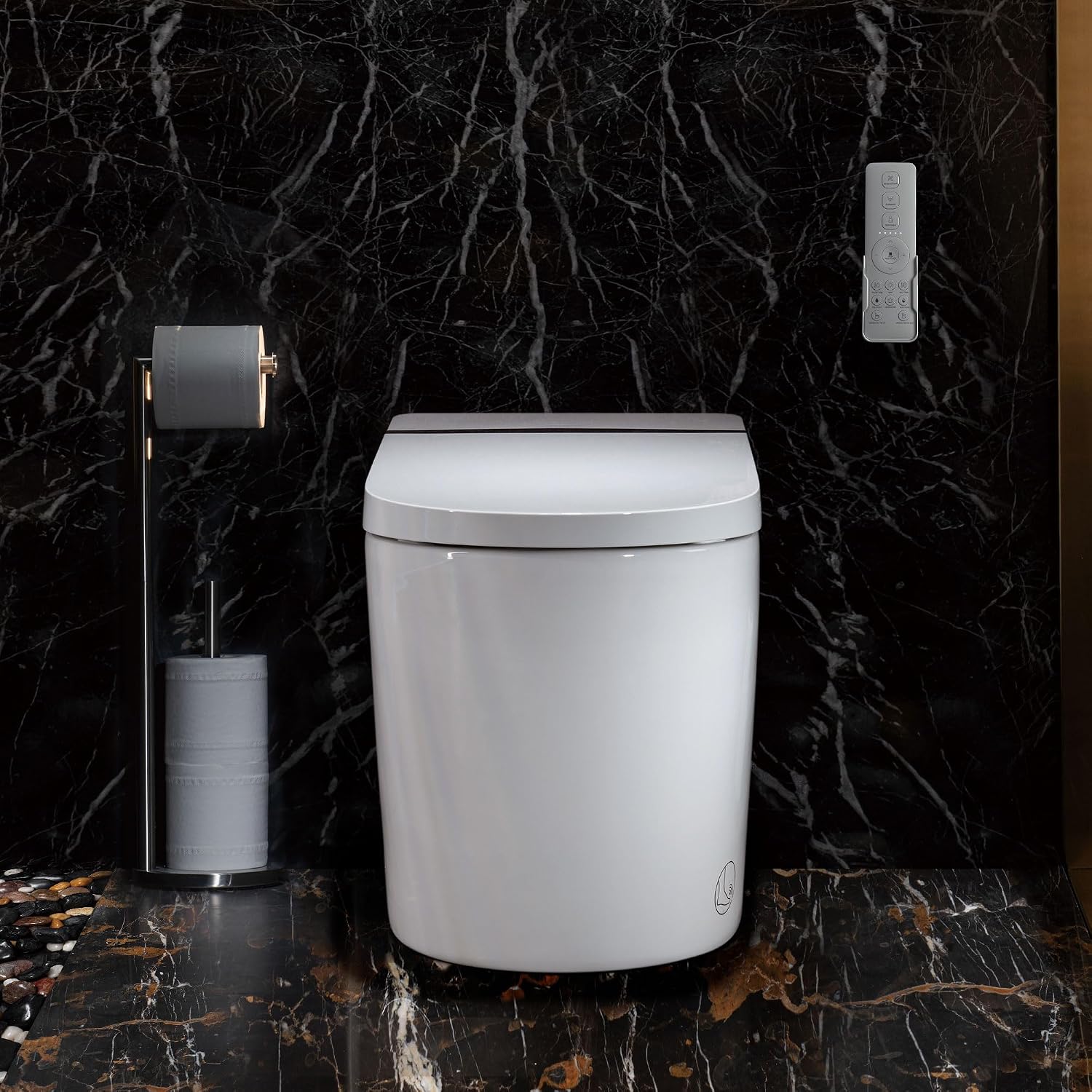 WOODBRIDGE Smart Toilet,Auto Open & Close,Foot Sensor Operation,Auto Flush,Heated Seat,Tankless One Piece Elongated Toilet,T-0099