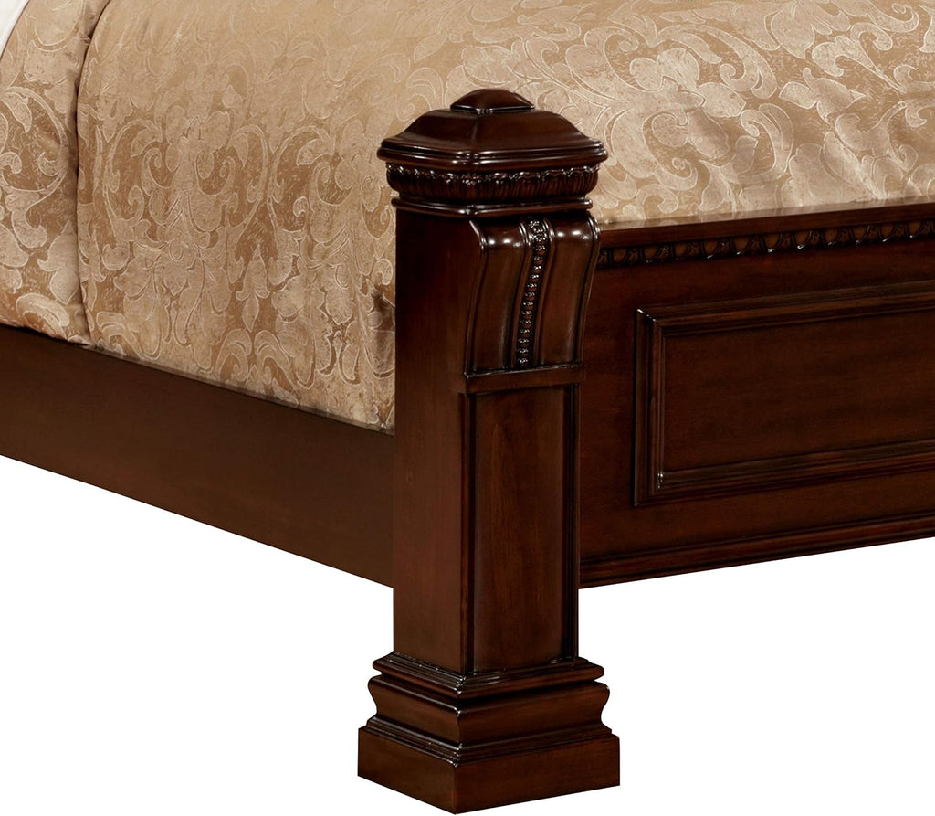 Furniture of America Lexington Bed, California King, Cherry