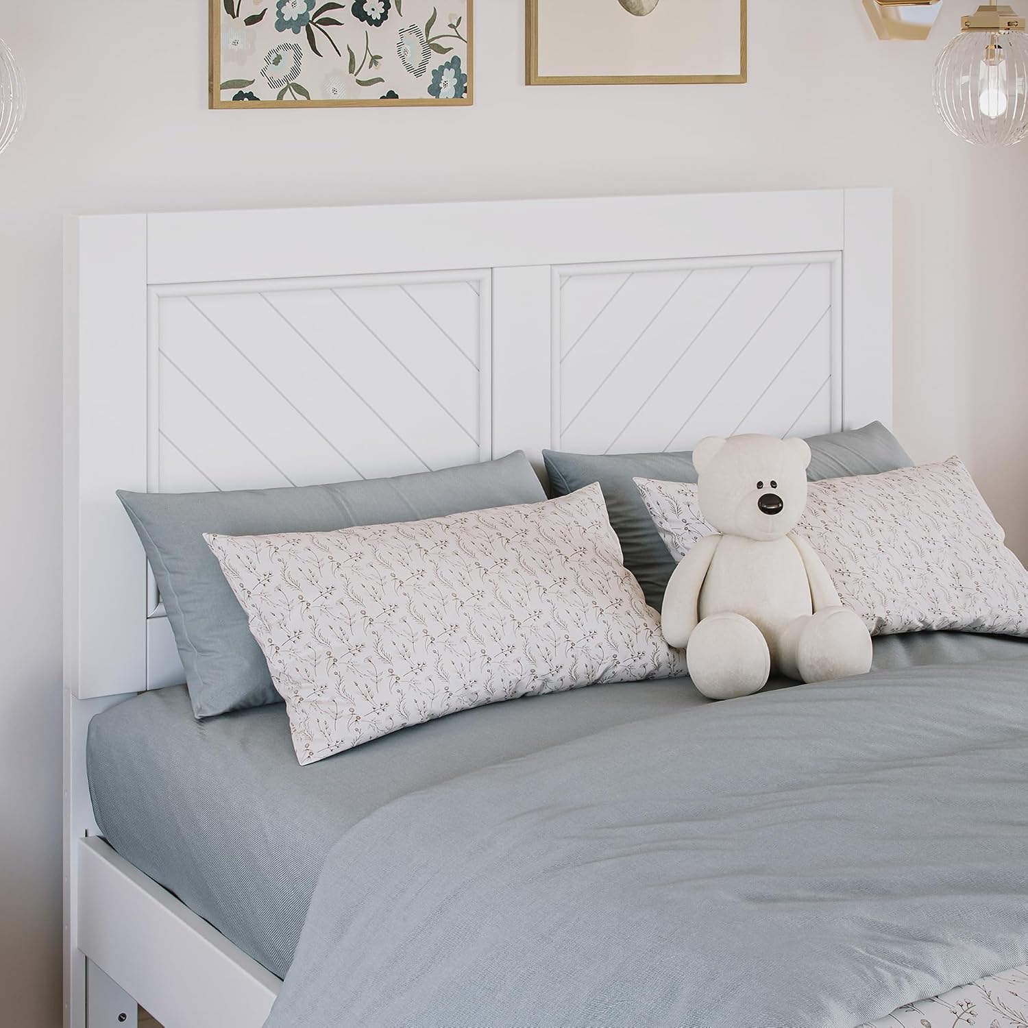 AFI, Canyon Twin Platform Bed with Matching Footboard & Storage Drawers, White