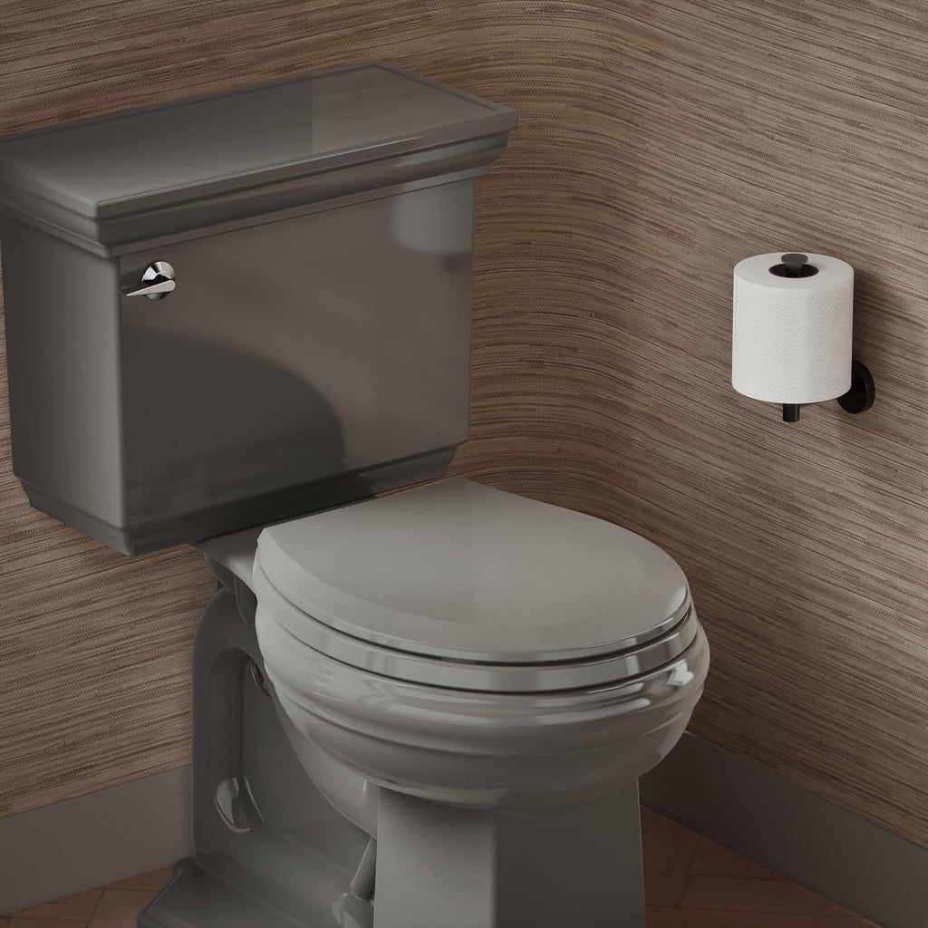 Kohler K-4662-58 Lustra Closed-Front Round Toilet Seat Thunder Grey