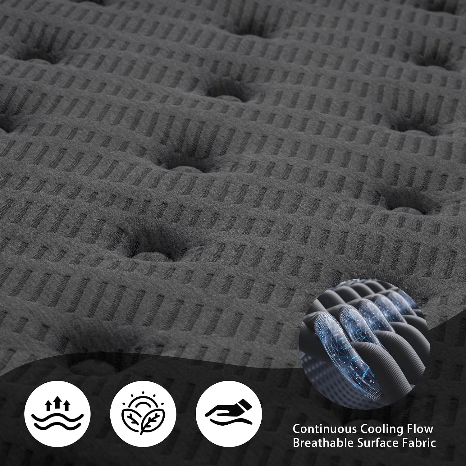 inight Full Mattress, 12 Inch Medium Firm Hybrid, Nebulign Foam & Pocket Springs, Pressure Relief for Average Weight (130-230lbs) & Combo Sleepers, Fiberglass-Free, CFR 1633 Compliant