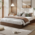 GarveeHome Full Size Wood Platform Bed Frame, Wooden Bed Frame Without Headboard, Wood Slat Support, No Box Spring Needed, Easy Assembly
