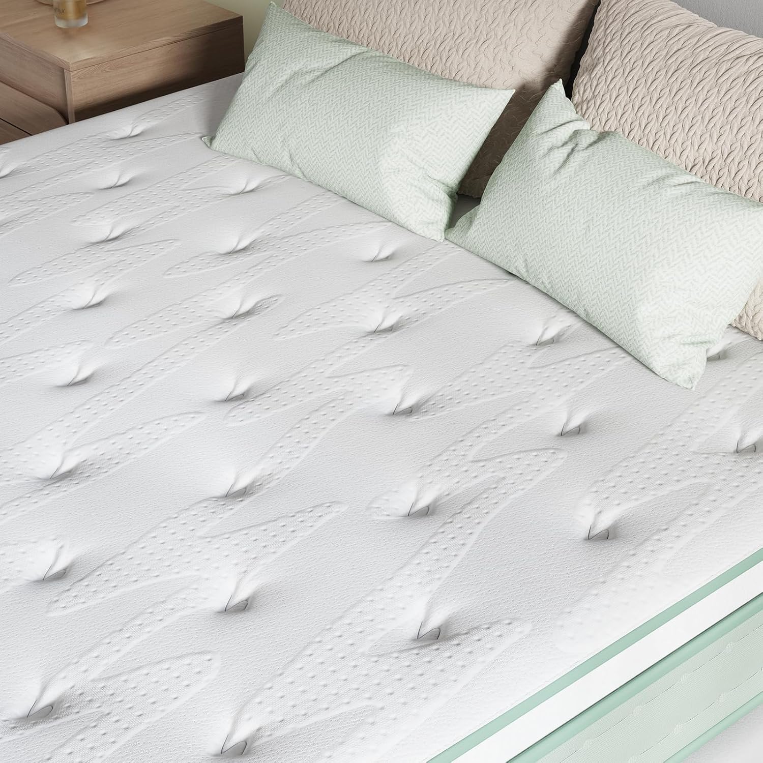 Novilla Twin Mattress, 10 Inch Hybrid Pillow Top Twin Size Mattress in a Box with Gel Memory Foam & Individually Wrapped Pocket Coils Innerspring for a Cozy & Peaceful Sleep
