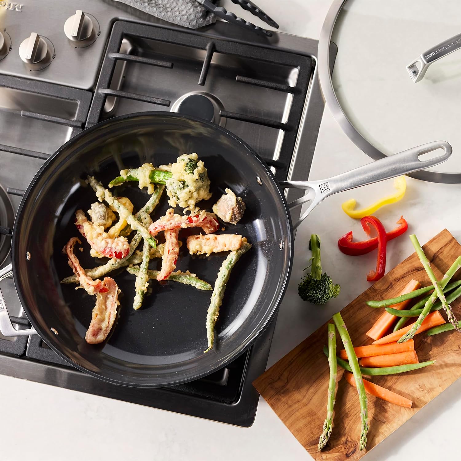 ZWILLING Motion Ceramic Hard Anodized 5-qt Aluminum Nonstick Deep Fryer