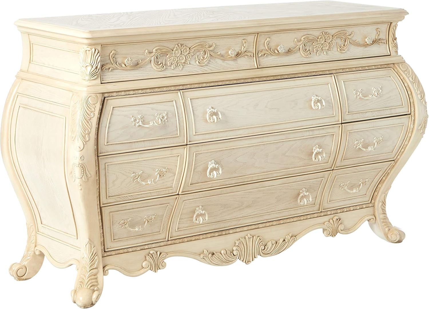 Acme Ragenardus 11 Drawers Dresser in Antique White