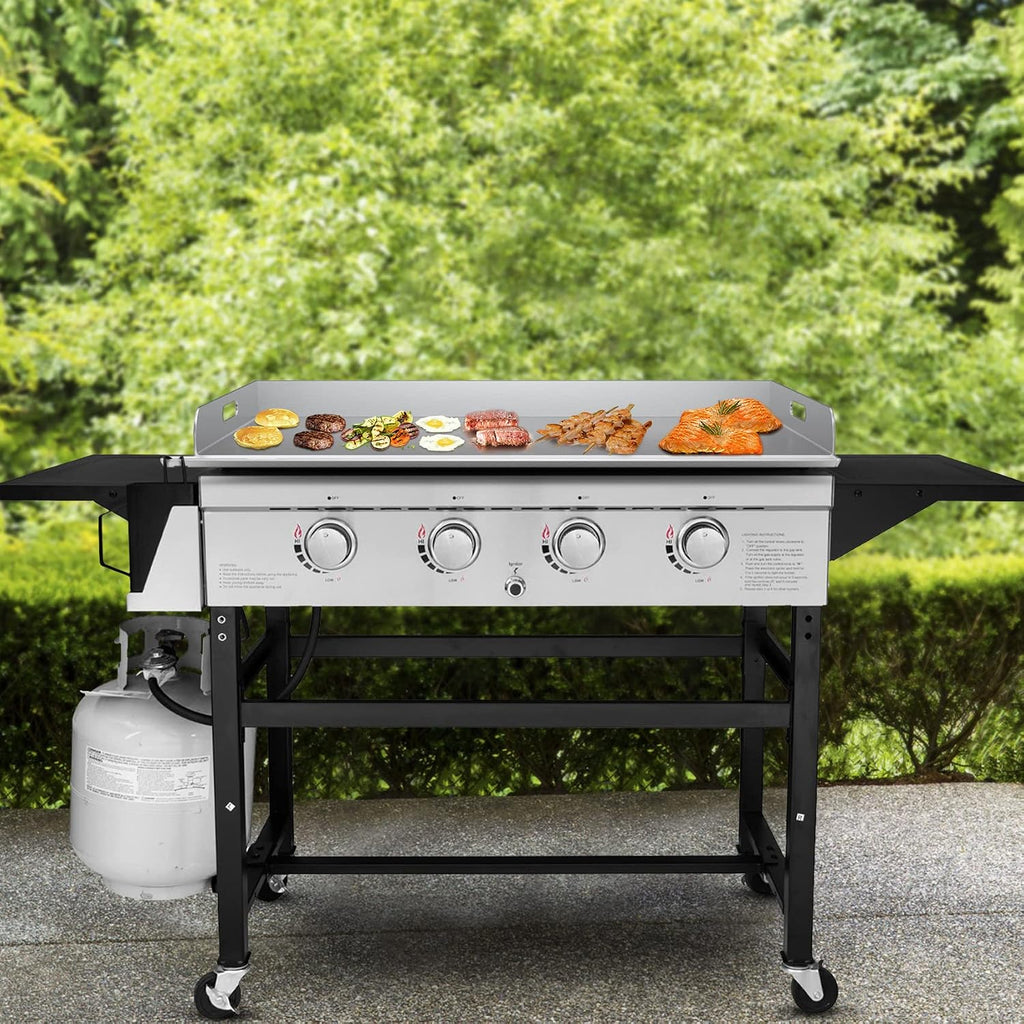 Stanbroil Flat Top Griddle for Royal Gourmet GB4001 GB4001B 4-Burner Gas Grill Griddle, 36-inch Stainless Steel Griddle Replacement Top with Handles and Front Grease Management System