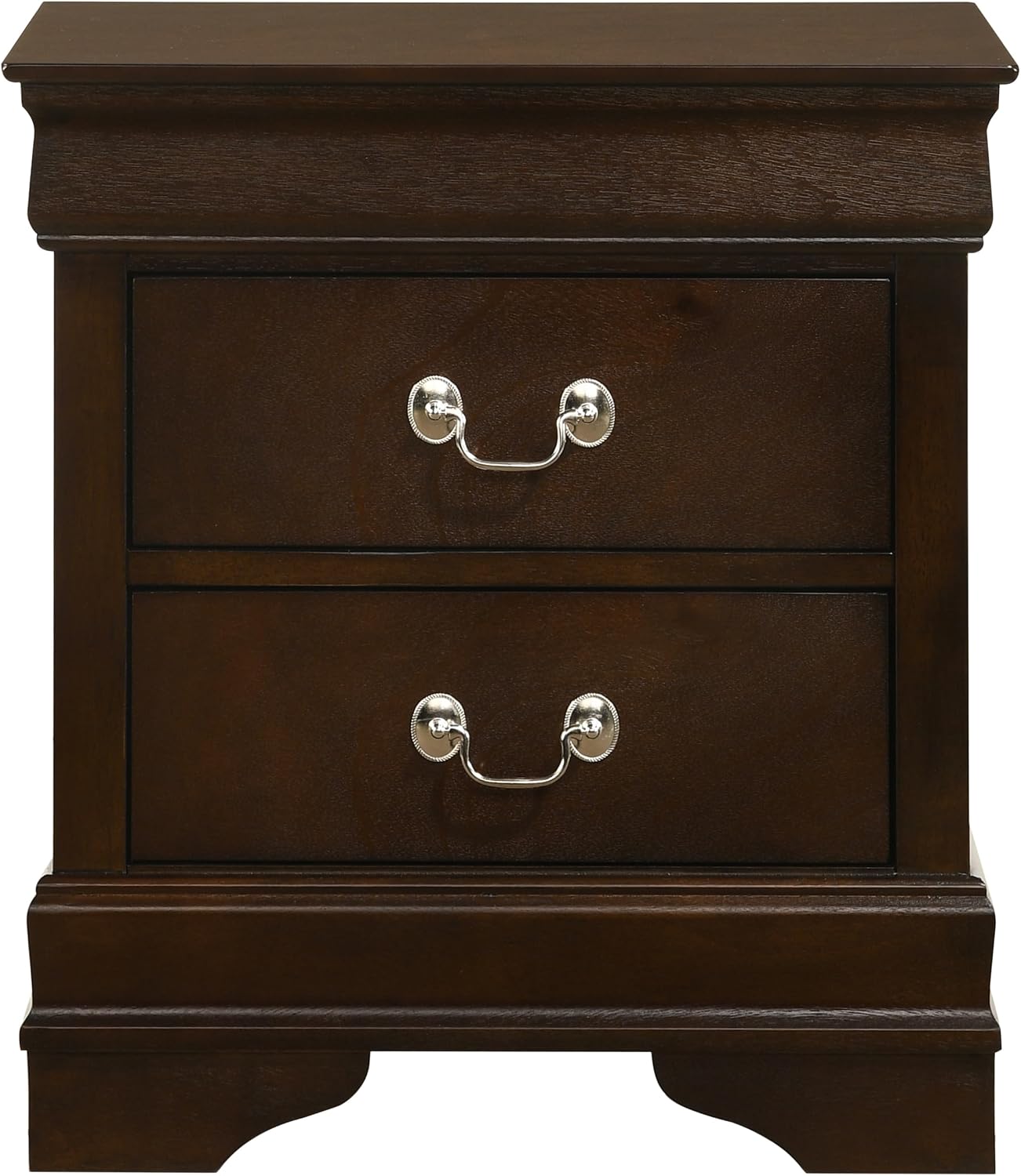 Coaster Home Furnishings Louis Philippe 5-piece Bedroom Set Eastern King Size Traditional Wooden Sleigh Bed Frame 47-Inch Panel Headboard Nightstand Dresser Mirror and Chest Brown 202411KE-S5