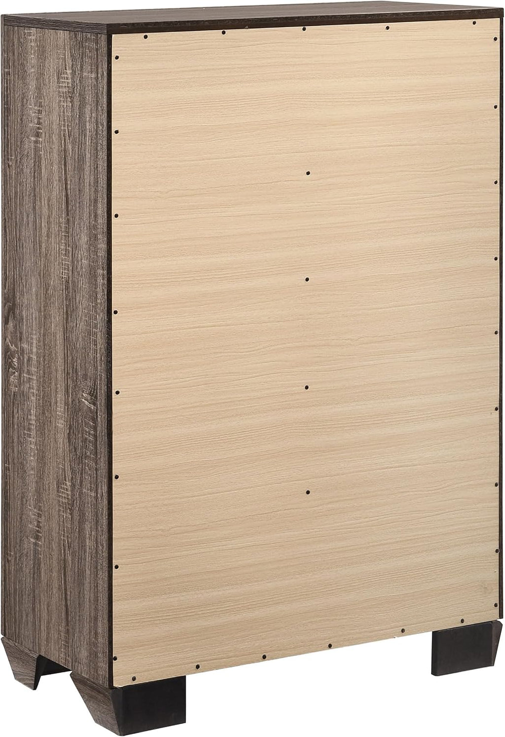 Coaster Home Furnishings Kauffman Transitional 5-Piece Bedroom Set Queen Size Panel Bed Frame 54-inch Headboard Washed Taupe 204191Q-S5