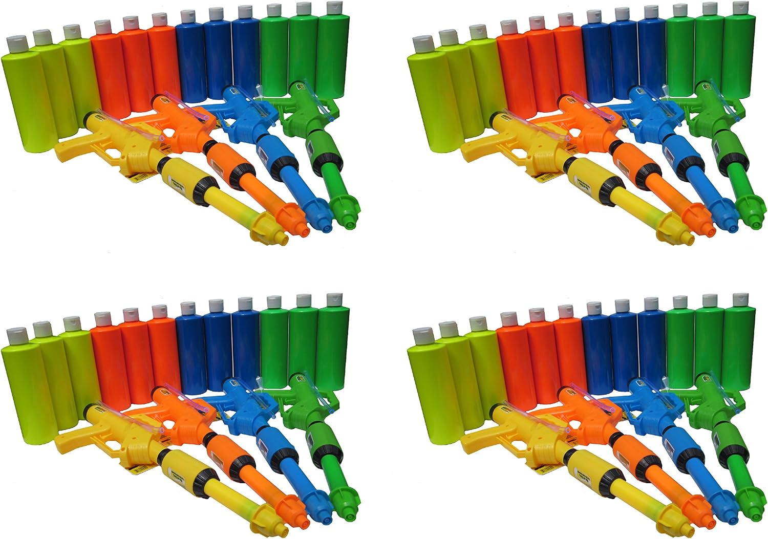 **BIRTHDAY GAMES - BACKYARD BIRTHDAY PAINT PARTY PACK** - 16 Guns & 48 16oz Bottles Assortment BOYG