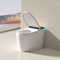 Smart Bidet Toilet Heated Seat, ADA Chair Height, Built-in Foam Sheild, AUTO Dual Flush, Auto Open & Close, Movement Drying, Temperature Adjustable, Night Light-White