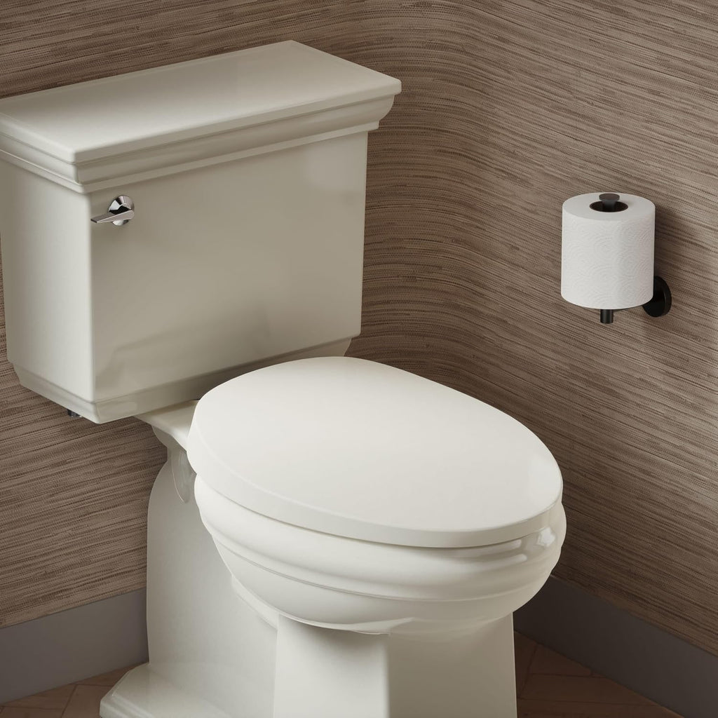 KOHLER K-10349-96 Purewarmth Heated Elongated Toilet Seat, Heated Toilet Seat, Soft Close, Quite-Close, Night Light, Biscuit