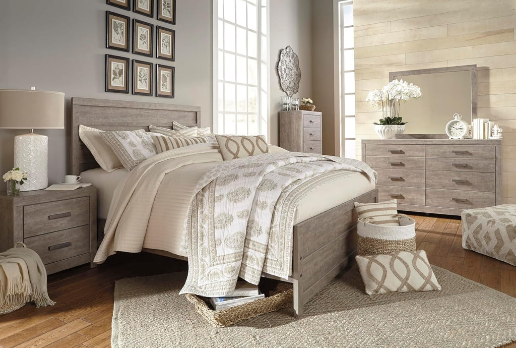 Signature Design by Ashley Culverbach Scandinavian 6 Drawer Dresser, Weathered Gray
