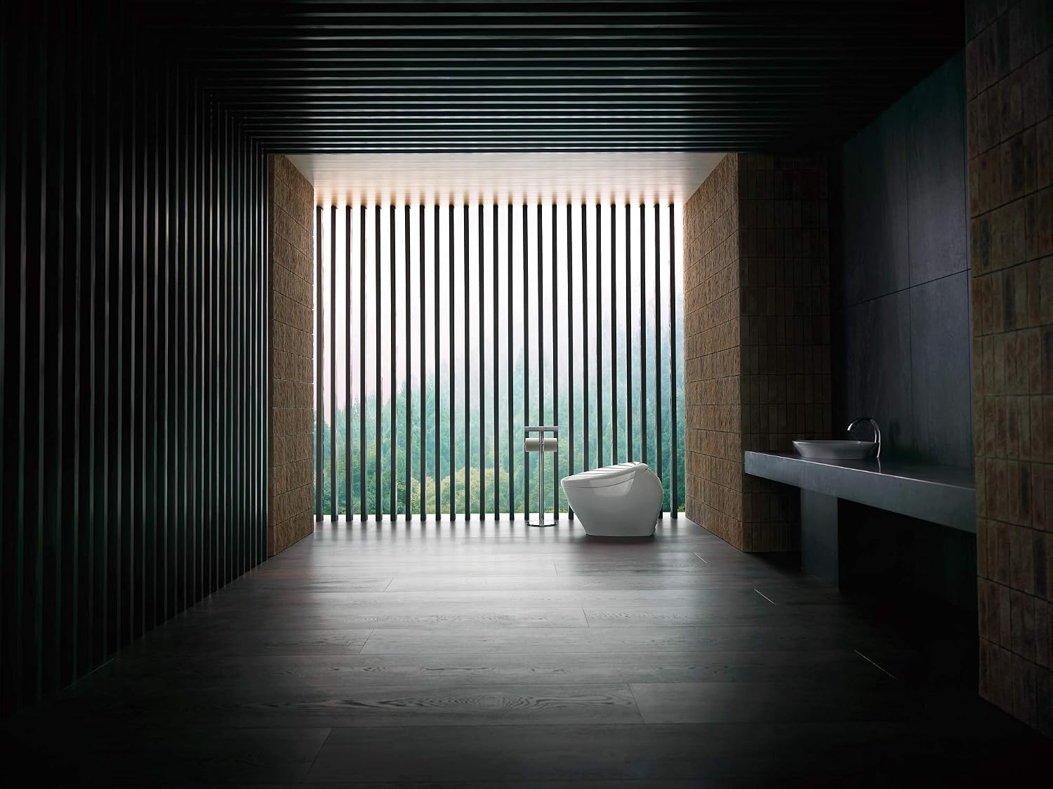 TOTO MS900CUMFG#01 NEOREST NX1 Dual Flush 1.0 or 0.8 GPF Toilet with Integrated Bidet Seat and EWATER+, Cotton White