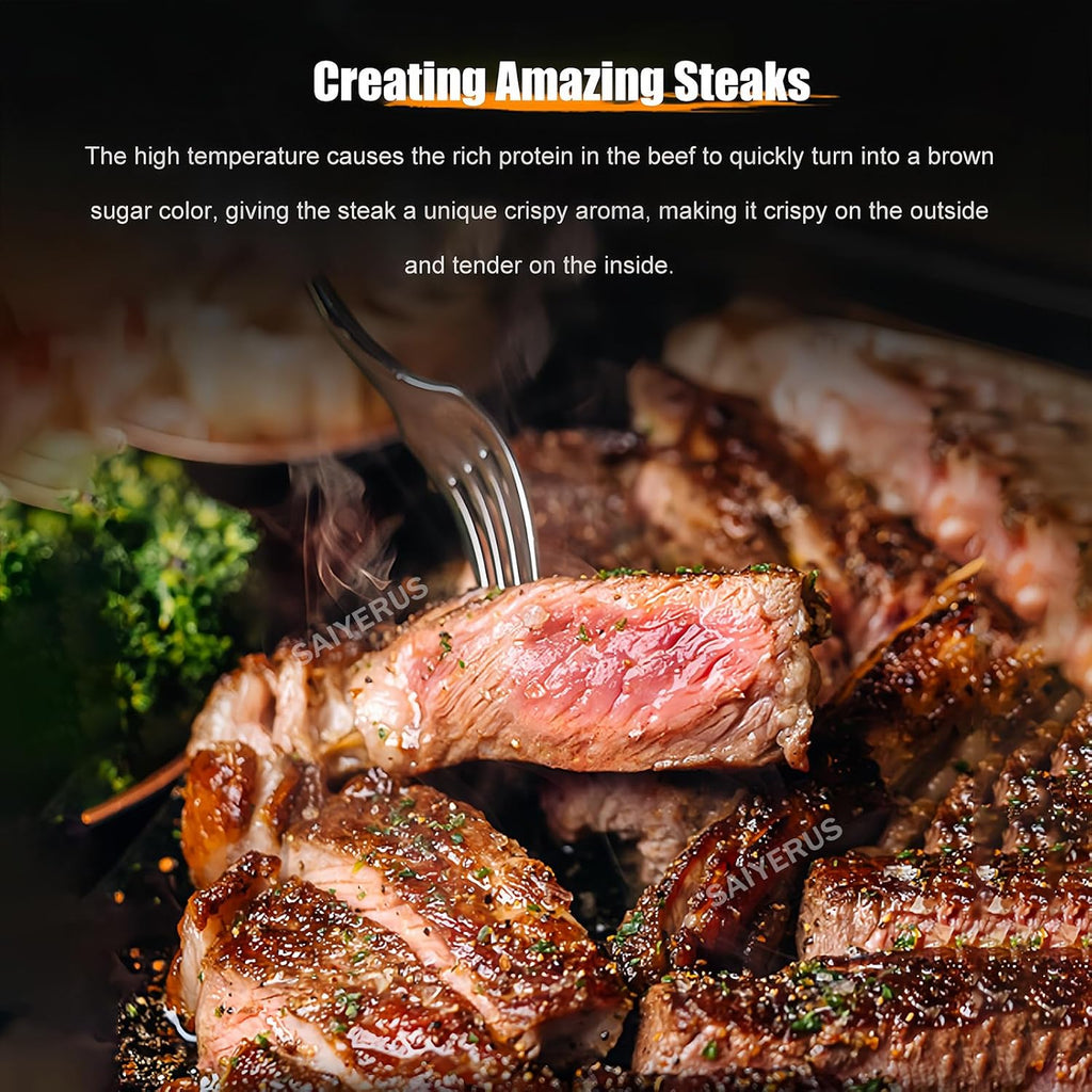 Electric Steak Grill, 1700W / 2300W Smokeless In-frared Electric Broiler, 1472°F Stainless Steel Steak Cooker with 4-Layer Grill, Electric In-frared Grill for BBQ, Toast, Grill, Indoor,A-220V